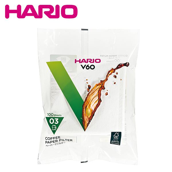 数量は多 新作製品 世界最高品質人気 HARIO ハリオ VCF-03-100W 1〜6杯用 100枚入 03袋 V60用ペーパーフィルター酵素漂白03袋 dishacom.com dishacom.com