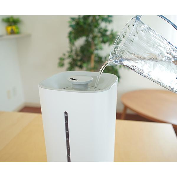 ユアサプライムス 超音波式 加湿器 YHB-M450C(W) 上部給水 シンプル
