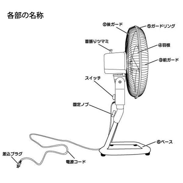 ユアサプライムス ユアサ 工場扇 YF-459T G グレー 45cm