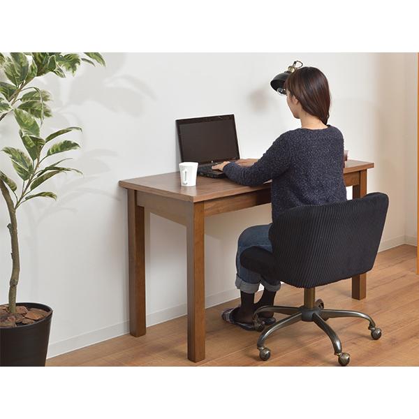 東谷 デスク パソコンデスク 天然木と ウォールナット突板を使用した