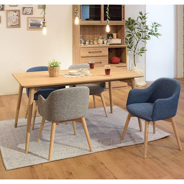 東谷 ダイニングチェア おしゃれな曲線チェア グレー ナチュラル 天然