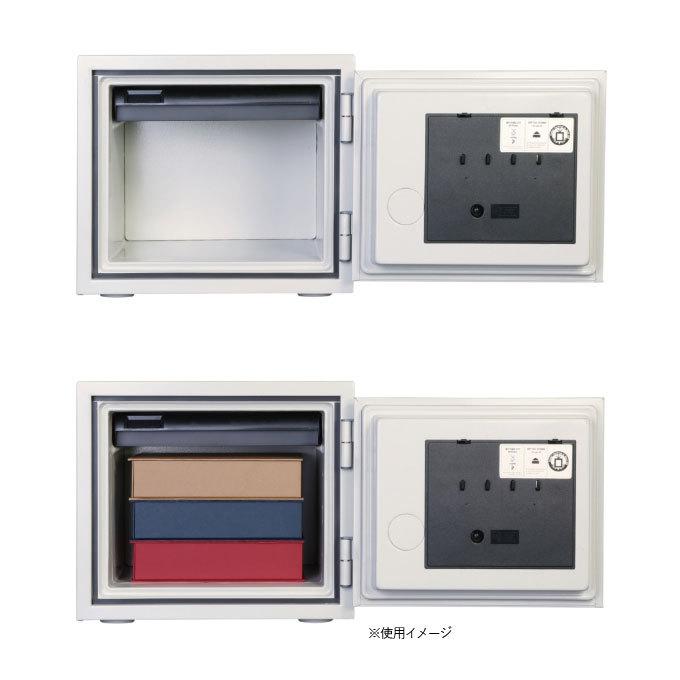ホーム＆オフィスセーフシリーズ デジタルテンキー式耐火・耐水金庫19L【119EN88WR】小型 家庭 業務用 60分耐火 【リス】 警報アラーム 代引不可