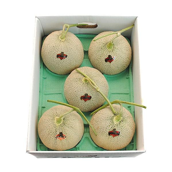 【ひなた】夕張メロン個選品4玉8kg箱　1玉2kg前後　冷蔵便 夕張メロン 8kg 前後 共選品 優品 4玉から7玉 お中元 贈答品 : 夕張