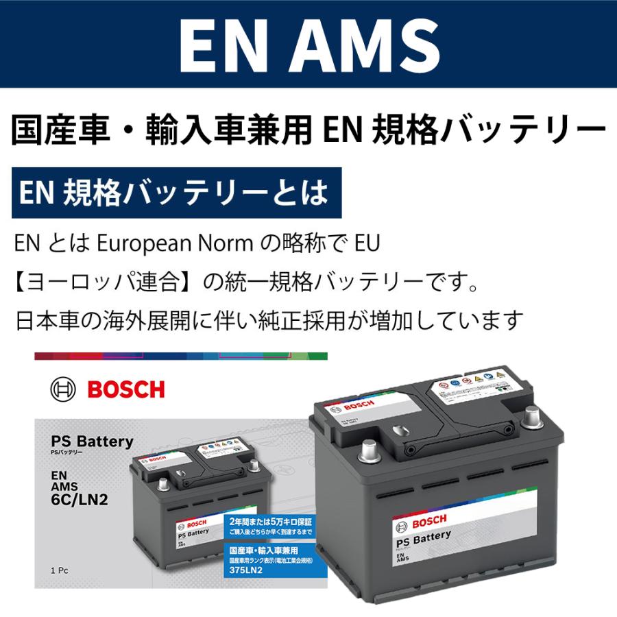 カムリ バッテリー PS-6C/LN2 H75 対応 ボッシュ 自動車バッテリー LN2 BOSCHトヨタ 新品 安心保証付き_2