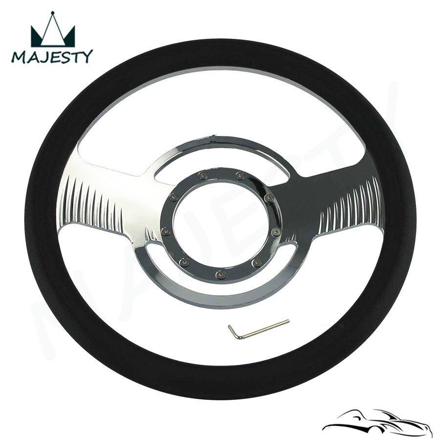 ビレットステアリング アメ車 トラッキン ローライダー クローム