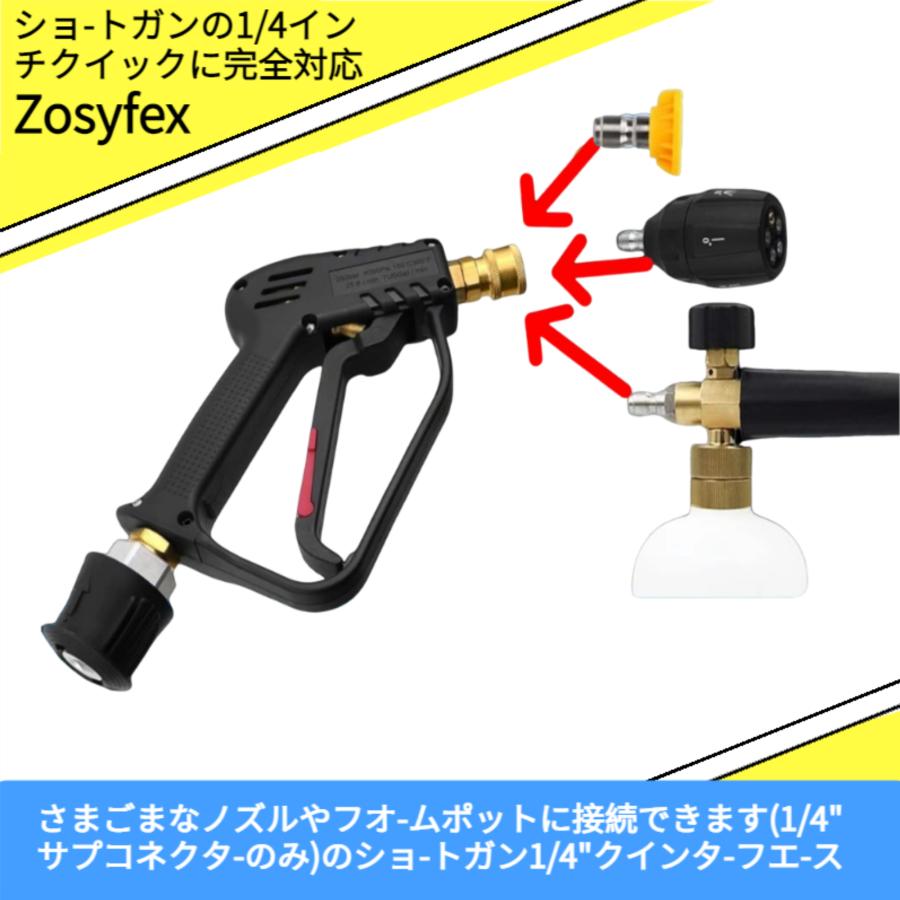 Zosyfexケルヒャー ショートガン ノズル 5種ノズルチップ 洗車 Zosyfexケルヒャー ショートガン ノズル 5種ノズルチップ 洗車
