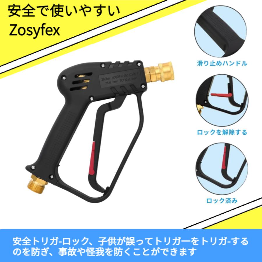 Zosyfexケルヒャー ショートガン ノズル 5種ノズルチップ 洗車 Zosyfexケルヒャー ショートガン ノズル 5種ノズルチップ 洗車