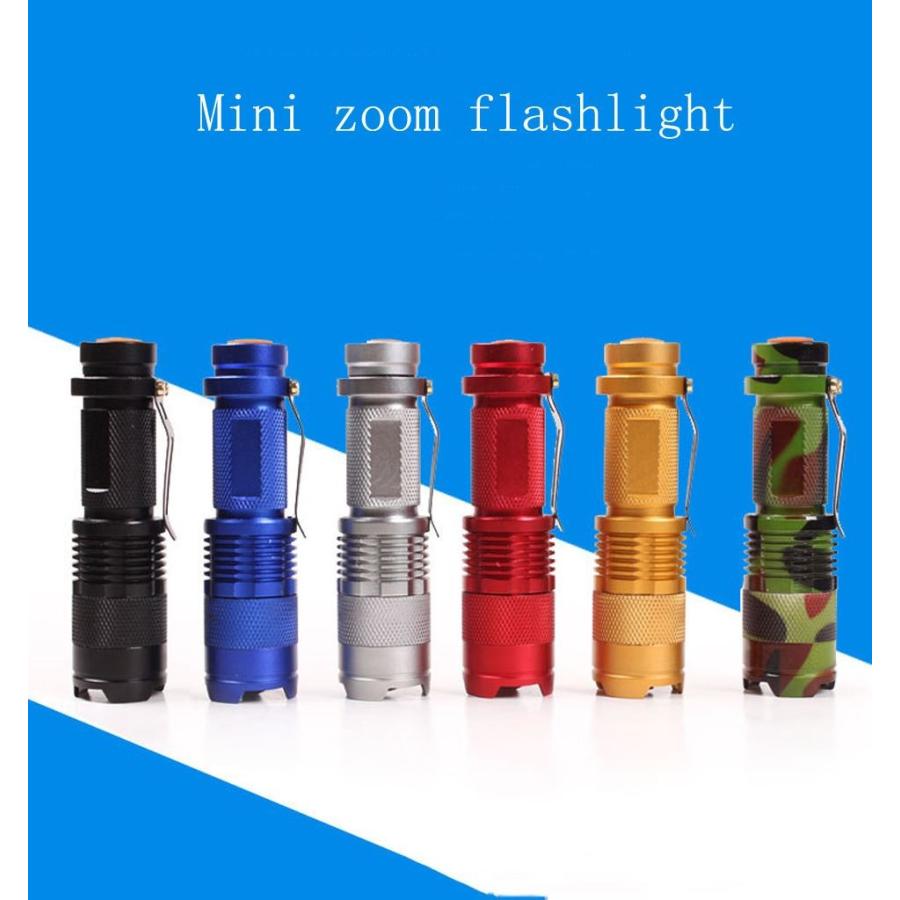 ポータブル LED ミニライト 生活防水 懐中電灯 ズームトーチ ポータブル LED ミニライト 生活防水 懐中電灯 ズームトーチ