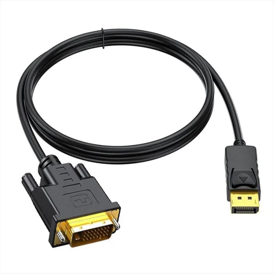 DisplayPort to DVI-D（DVI24pin）変換ケーブル モニター用 1.8m