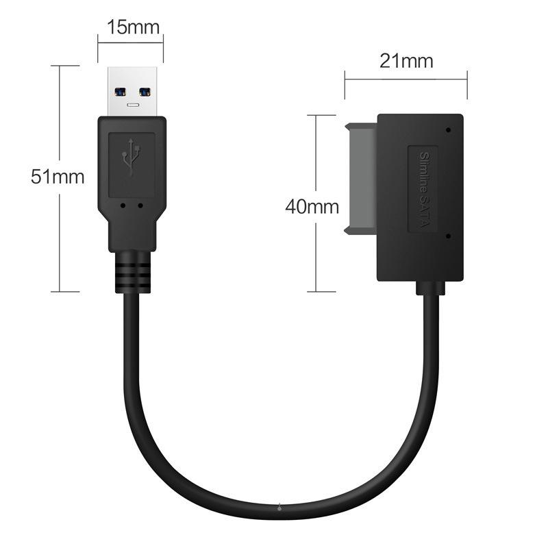 Slimline SATA to USB 変換ケーブル USB2.0｜yuesbe｜06