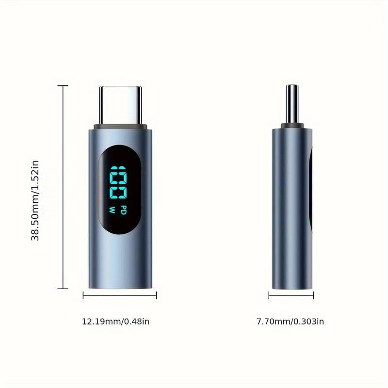 USB Type-C 充電状況が見える ワットチェッカー PD100W デジタル