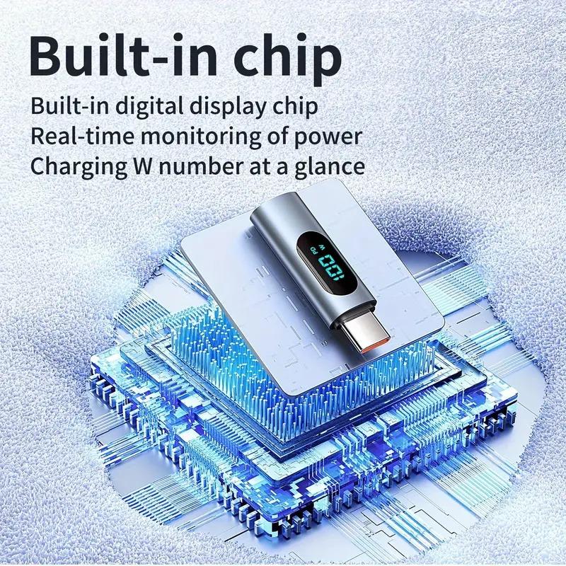 USB Type-C 充電状況が見える ワットチェッカー PD100W デジタル