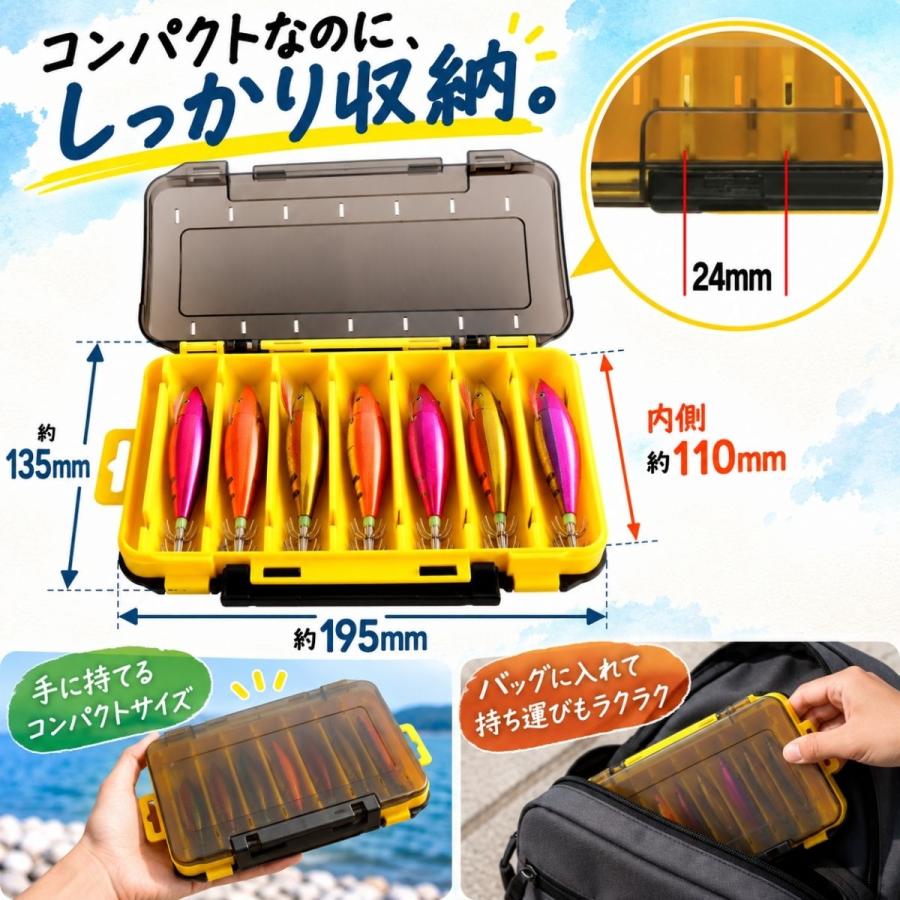 ルアーケース ワームケース ジグケース 釣り道具収納 両面 収納