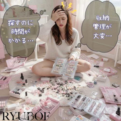 ネイル収納 ネイルチップ収納 バインダー 大容量 SMLサイズ ネイル