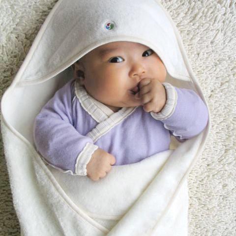 【箱入り】今治タオルふわふわおくるみ＋スタイのセット【出産祝い・出産準備に】yuga☆オーガニックコットンのベビー服☆ |  | 03