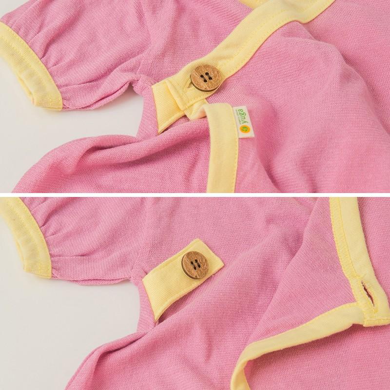 ☆オーガニックコットンのベビー服☆『yuga』のキモノガーゼ・ロンパース・天然染め【出産祝い】／日本製 |  | 03