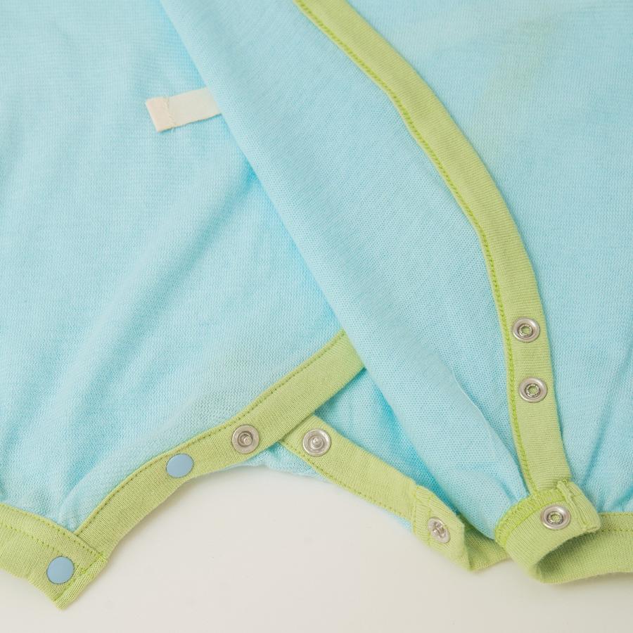 ☆オーガニックコットンのベビー服☆『yuga』のキモノガーゼ・ロンパース・天然染め【出産祝い】／日本製 |  | 05