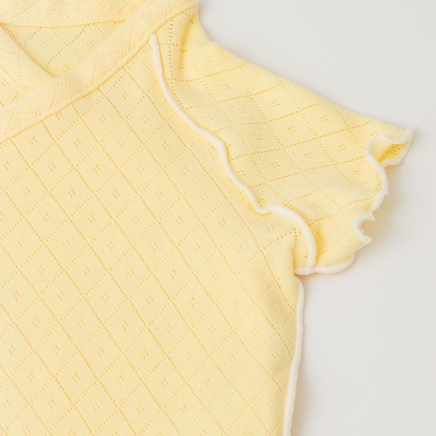 ☆オーガニックコットンのベビー服☆『yuga』の前あきボディ半袖・天然染め【出産祝い】／日本製／yuga |  | 03