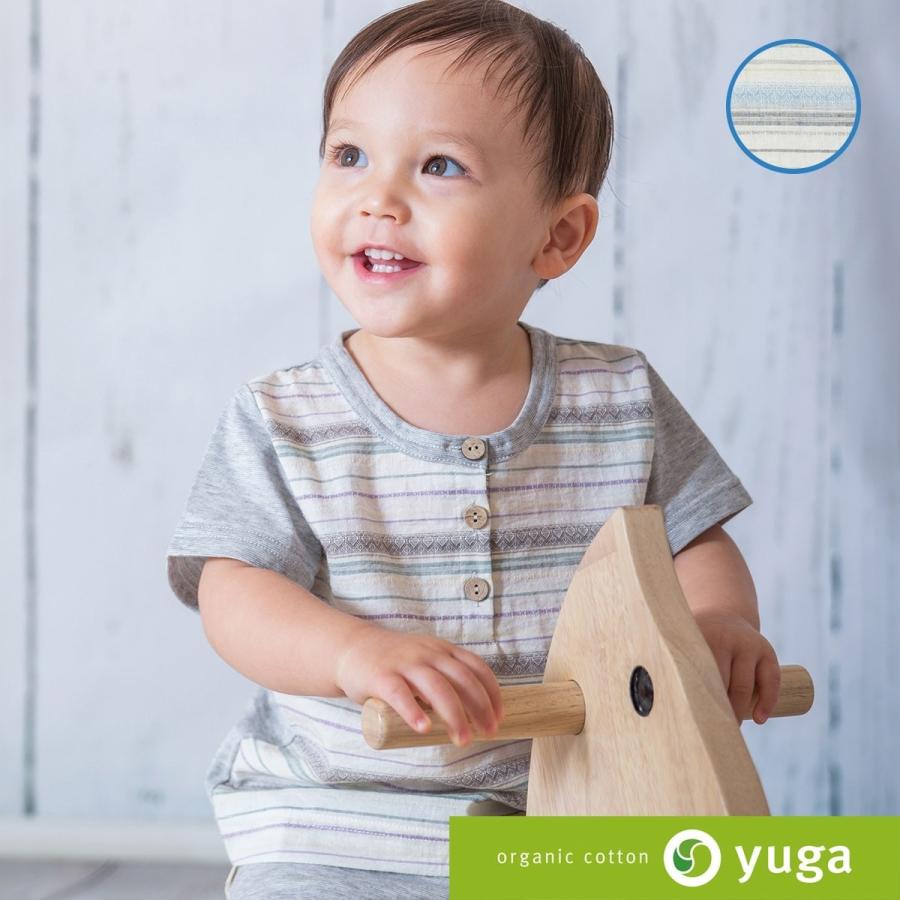 yuga　ヘンリーネック・Tシャツ　オーガニックコットン100%／日本製【出産祝い】 | 