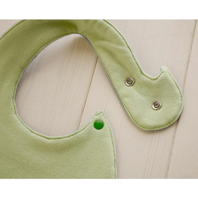 ☆オーガニックコットンのよだれかけ☆ カラフルで可愛い『yuga』の葉っぱのスタイ♪天然染めで出産祝いなどのプレゼントにも最適です／日本製 |  | 05