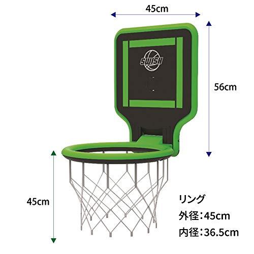Swish ポータブル バスケットゴール 持ち運び 背負える 高さ調節可能 子供から大人まで対応 組み立て不要 様々な場所に取付けできる 公園 公園 オレンジ