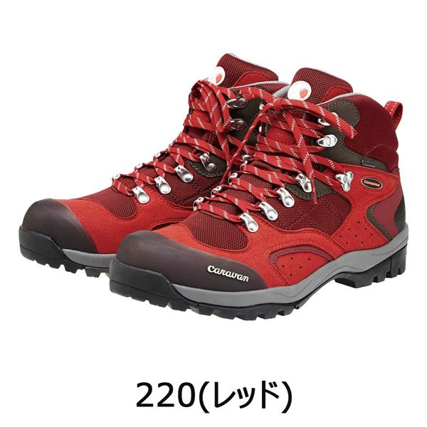 Caravan - キャラバントレッキングシューズ C1-02S  レッド　23.5センチ キャラバン（caravan） 登山靴 女性用 登山靴 トレッキングシューズ C
