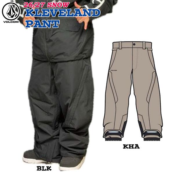 ボルコムスノーボードパンツ VOLCOM（ボルコム） 26-27モデル VOLCOM KLEVELAND PANT