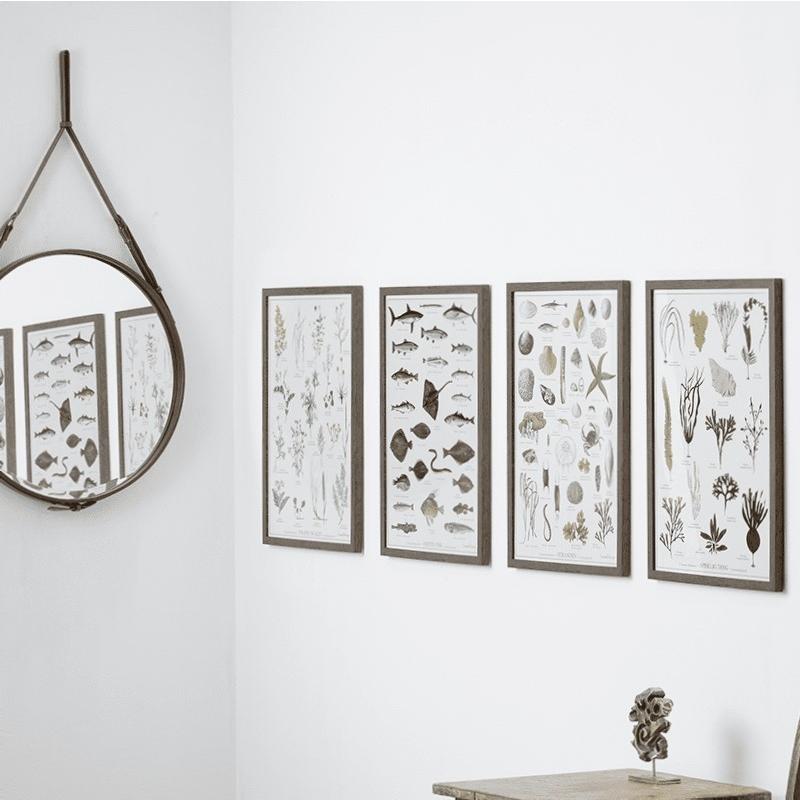 北欧ブランド デンマーク A2 アート ポスター 海 魚 フィッシュ 図鑑