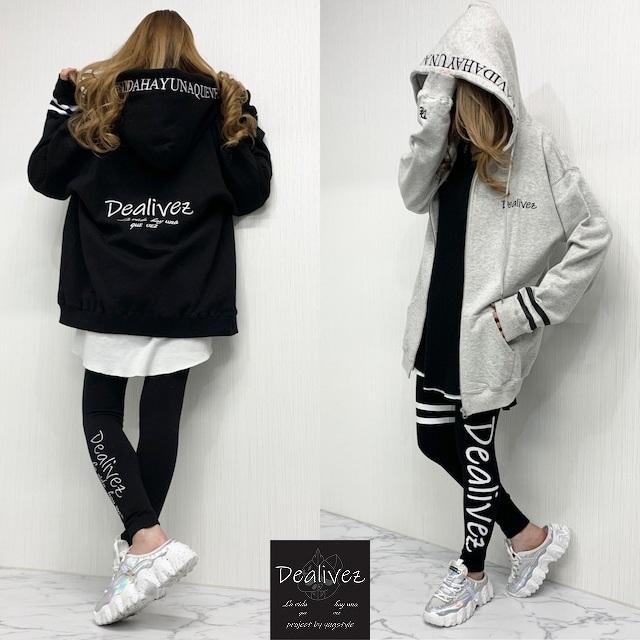 【ワイドシルエット】ケボズ☆ビッグバック刺繍ロゴ入りパーカー　即完売品/2452 ワイドシルエット】ケボズ☆ビッグバック刺繍ロゴ入りパーカー