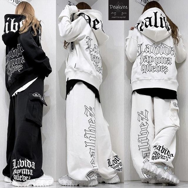 d.i.a.♡千鳥柄スカル 肩あき 背中あきパーカー d.i.a.♡千鳥柄スカル 肩あき 背中あきパーカー