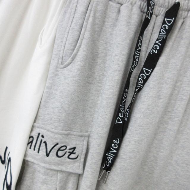 Dealivez ALL刺繍 Wリングチェーン SIdeロゴ 立体カーゴポケット Dealivez ALL刺繍 Wリングチェーン SIdeロゴ 立体カーゴポケット