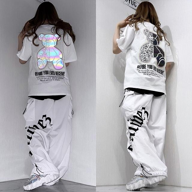 くまちゃん リフレクター 光る 胸元刺繍 Tシャツ : yugstyle.co Yahoo