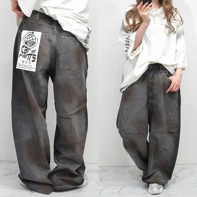 特殊加工 Wide デニム BOYSデニムパンツ : yugstyle.co Yahoo!店