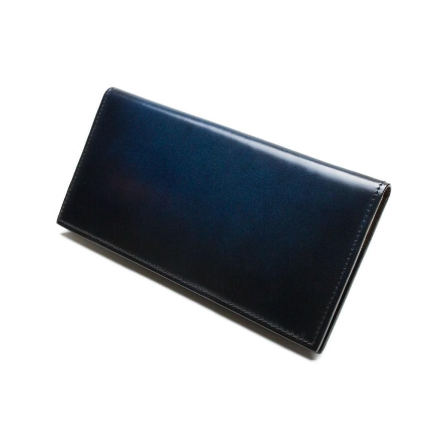 yuhaku 【yuhaku正規品 アウトレット】コードバン 長財布 Blue yuhaku 【yuhaku正規品 アウトレット】コードバン 長財布 Blue