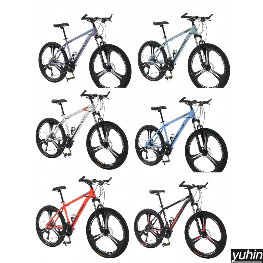 6色大人用マウンテンバイク 24/26インチ 21/24/27段変速 MTB 自転車