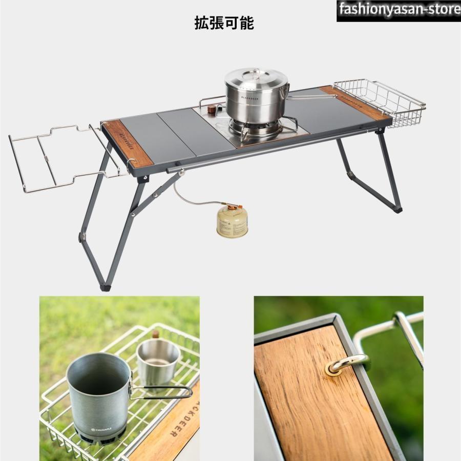 【未使用】BLACKDEER IGTテーブル 酸化処理モデル 3ユニット BLACKDEER IGTテーブル アウトドアテーブル アルミ 塗装酸化処理モデル