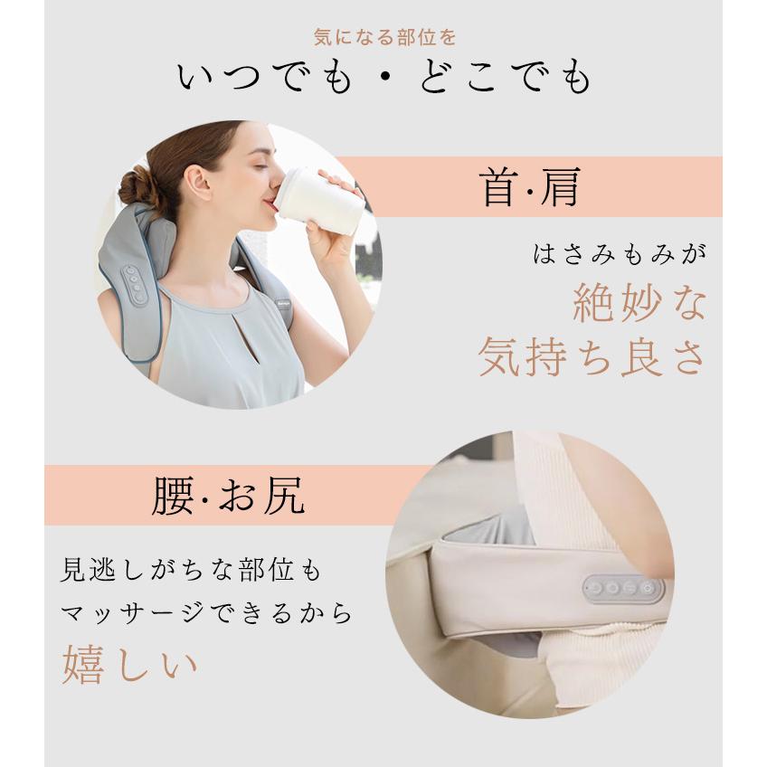 ネックマッサー 首 マッサー 肩 健康グッズ もみほぐし ヒーター