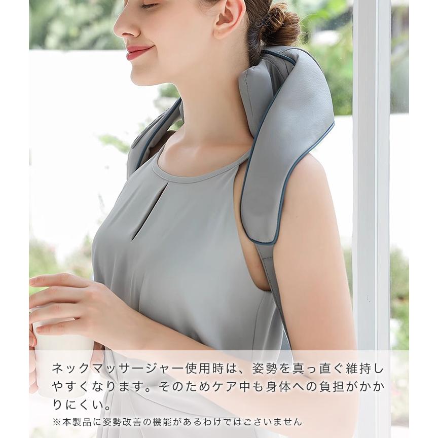 ネックマッサー 首 マッサー 肩 健康グッズ もみほぐし ヒーター