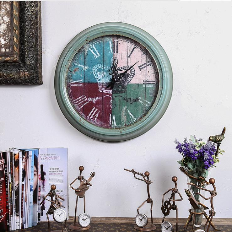 大注目 壁掛け時計 時計 新築祝い インテリア 部屋 壁掛け かけ時計 おしゃれ シンプル ウォールクロック アンティーク v124 掛け時計、壁掛け時計