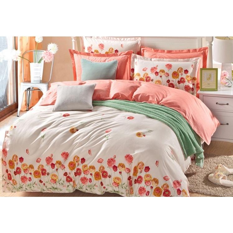 東欧柄掛け布団カバー 4点セット 掛け布団カバー シングル ダブル クイーン( 布団カバー 1枚 シーツ 1枚 枕カバー ２枚)b2a2877