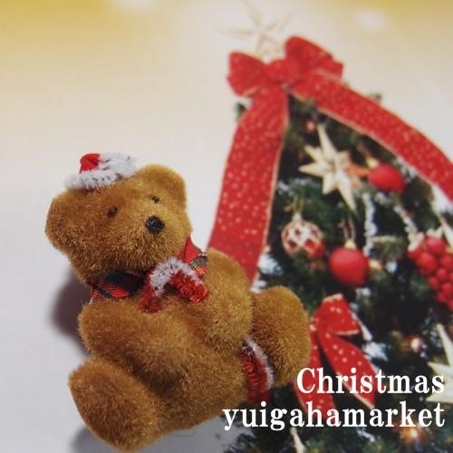 デッドストック　ベアブローチ　クマ　クリスマスアクセサリー HONEY　ファンシー 昭和　レア　新品｜yuigaha-market｜02