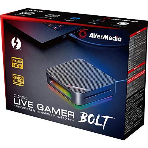 AVerMeda Live Gamer BOLT GC555 外付けゲームキャプチャー [4K HDR 60p対応] パススルー機能付 Thunder