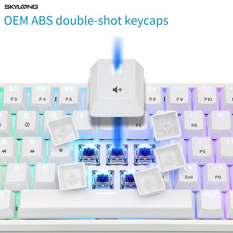 キーボード ゲーミングキーボード白 赤軸 テンキーレス 最安値に挑戦 