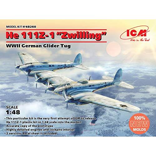 ICM48260 :ICM 1/48 ドイツ空軍 ハインケル He111Z-1 ツヴィーリンク プラモデル 48260
