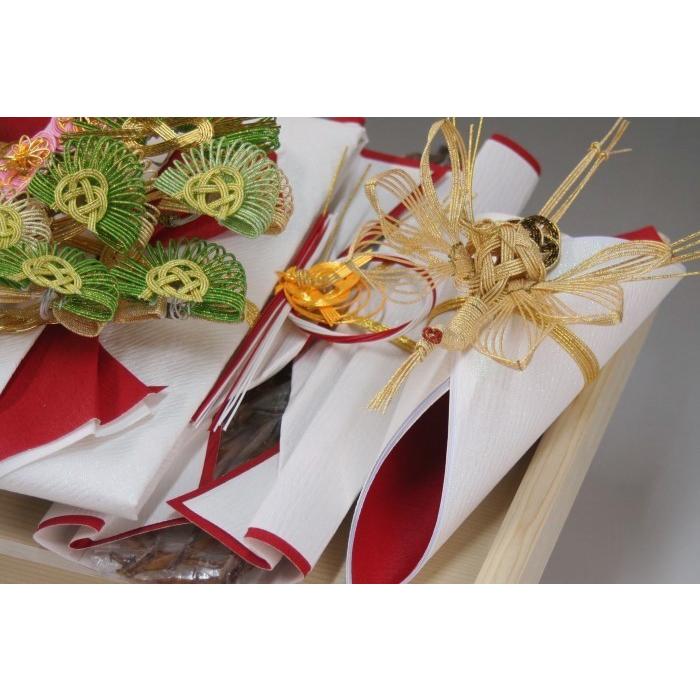 結納セット 略式結納 賑5品(結納用)基本セット+付属〔藤〕 : 結納