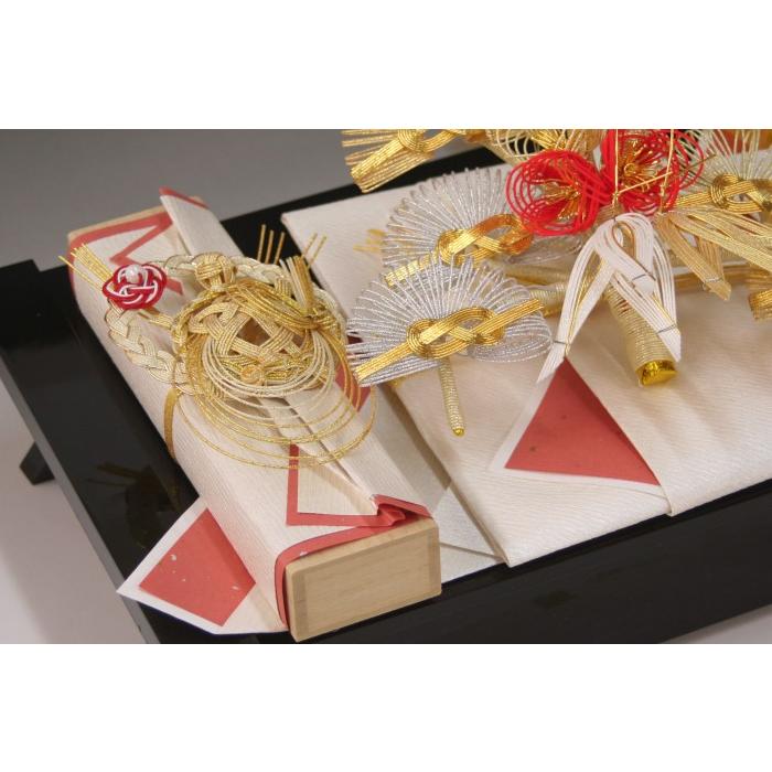結納品セット・結納飾り・略式結納品 梅花(結納用)基本セット+付属〔鉄