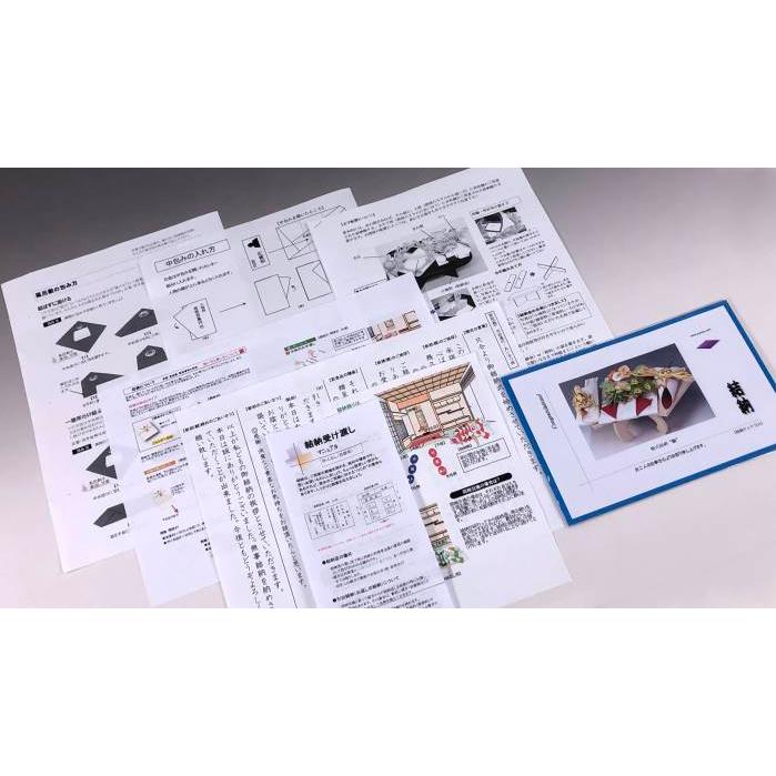 関東式 結納セット【結納用】「未来」 九品（9品）ver2 松竹梅鶴亀水引付き 〈箱・風呂敷〔カラシ〕付〉の画像