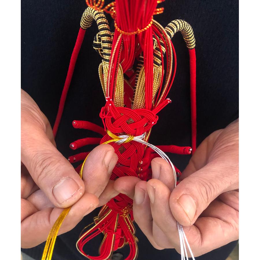 鏡餅 (白)（大）伊勢海老付 【正月飾り】 楽天市場】正月飾り 鏡餅 置物 ちりめん製 鏡もち 伊勢海老付