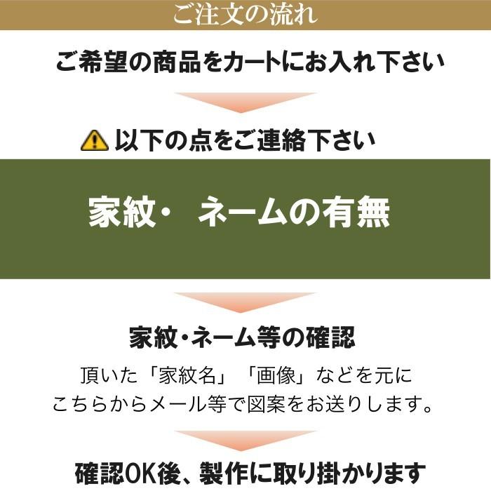 家紋入り 手ふくさ(ちりめん)重目45cm・別誂(色：赤紫)_13