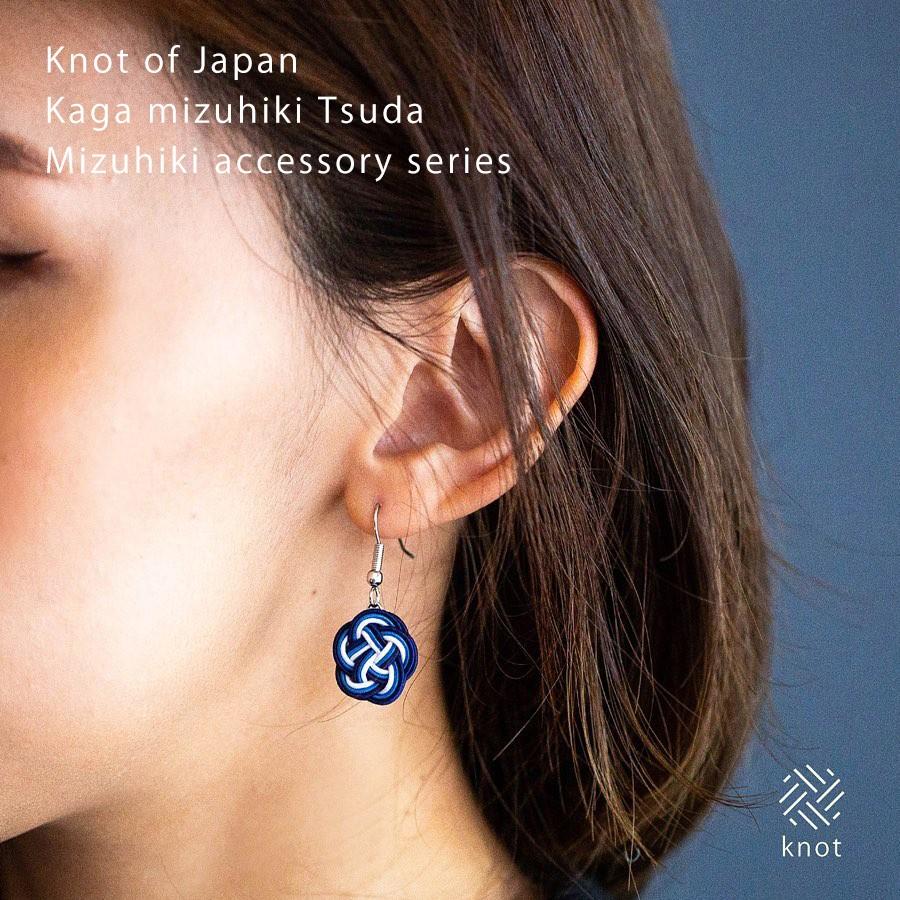 水引フックピアス スイング花タイプ 水引アクセサリーブランド Knot ノット Mizuhikiearrings 創業100年 加賀水引津田水引折型 通販 Yahoo ショッピング